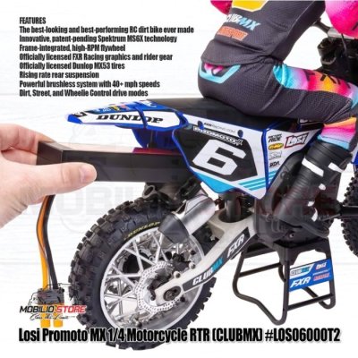 Losi Promoto MX 1/4 Motorcycle Ready To Run (RTR) Pro Circuit - Club MX