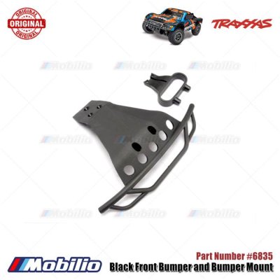 Traxxas Part #6835 Black Front Bumper and Bumper Mount for Slash Short Course RC