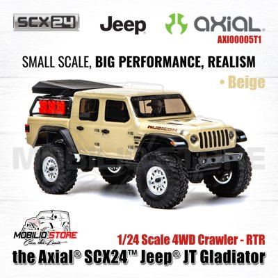Axial SCX24 Jeep JT Gladiator RC Car 1/24 Scale 4WD RTR
