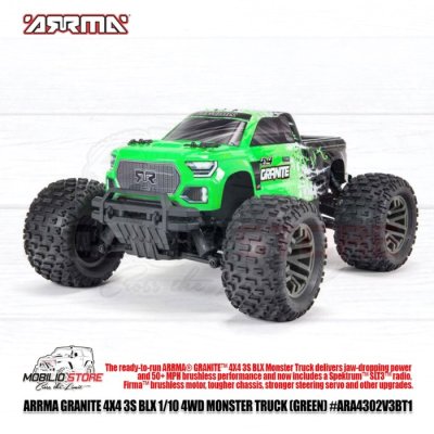 Arrma 1/10 Granite 4X4 V3 3S BLX Brushless 4WD Monster Truck RTR