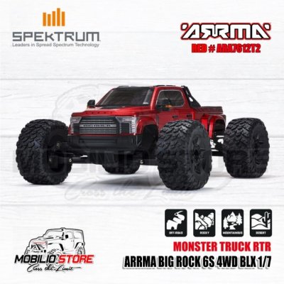 Arrma Big Rock 6S 4WD BLX 1/7 Monster Truck RTR Durability and Performance