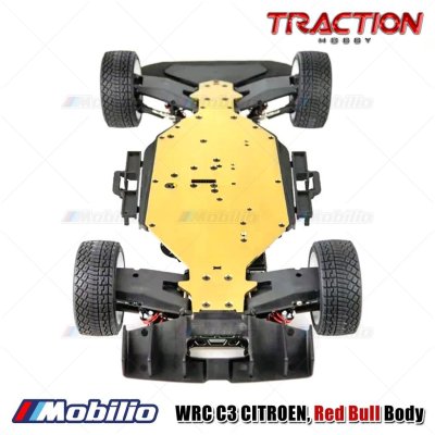 Traction Hobby WRC C3 Citroen Red Bull Brusless Power RC Electric Remote Control Model Car Rally RTR