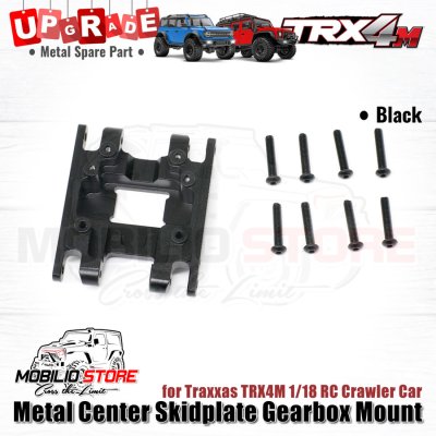 Upgrade Part Metal Center Skidplate Gearbox Mount for Traxxas TRX4M