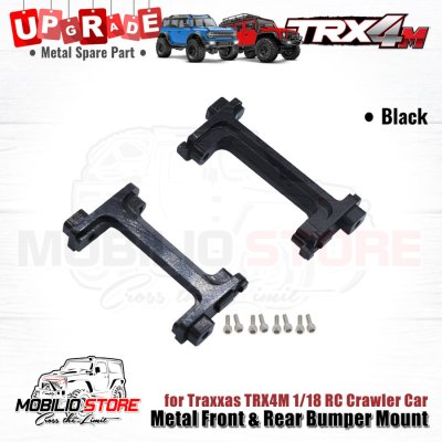 Upgrade Parts - Metal Front Rear Bumper Mounts for 1/18 Traxxas TRX4M