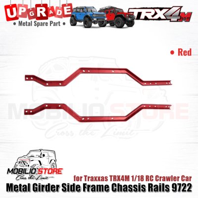 Upgrade Part Metal Girder Side Frame Chassis Rails for Traxxas TRX4M