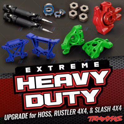 Traxxas Part #9080X Outer Driveline and Suspension Upgrade Kit Extreme Heavy-Duty for RC Rustler Slash Stampede