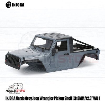Injora Jeep Wrangler Pickup Body Shell 313 mm Wheelbase