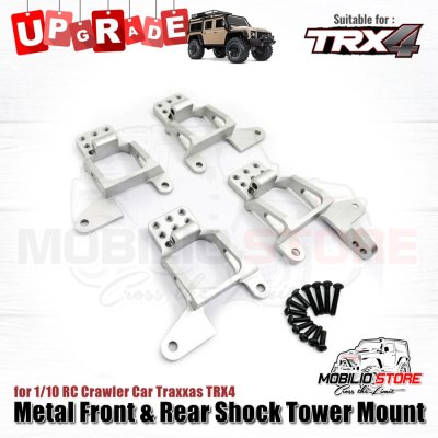 Metal Front Rear Shock Tower Mount for 1/10 RC Crawler Traxxas TRX4