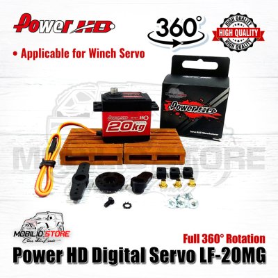 Power HD Digital Servo LF-20MG 360 Rotation 20 Kg Metal Gear RC Winch - LF-20MG 360