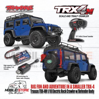 Traxxas TRX-4M 1/18 Electric Mini Crawler with Land Rover Defender Body