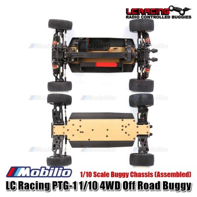 LC Racing PTG-1 1/10 4WD Off Road Buggy Chassis Assembled LC Racing #PTG-1H, PTG-1HBU, PTG-1HRD