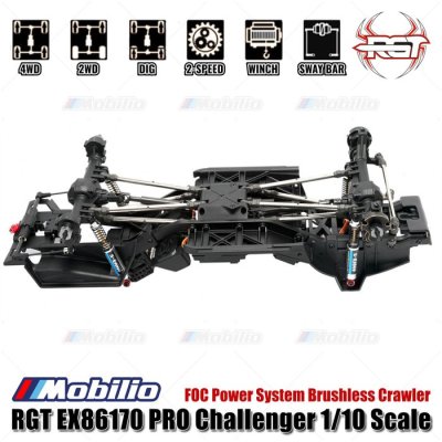 RGT EX86170 PRO Challenger 1/10 2.4G 4WD Brushless RC Car Rock Crawler Off-Road Adventure