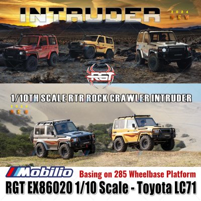 RGT EX86020 Intruder Toyota LC71 RTR 1/10 Scale 2.4GHz 4WD RC Rock Crawler Adventure