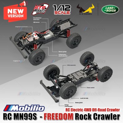 RC MN99s Freedom 1:12 Rock Crawler 4x4 Waterproof Full Propo Realistic