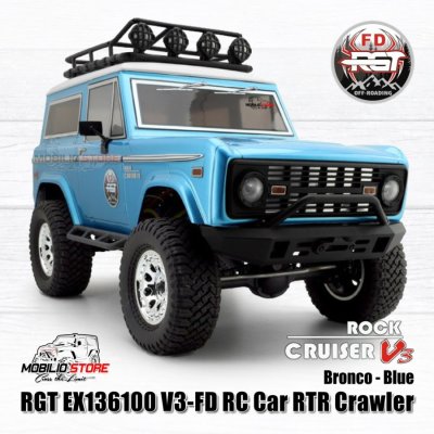 RC RGT 136100V3 FD 110 Scale 4WD Rock Crawler Cruiser RTR Ford Bronco