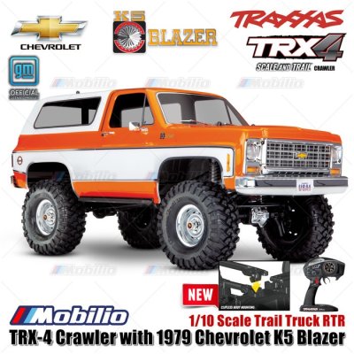 TRX-82276-4 Traxxas TRX-4 1979 Chevrolet K5 Blazer 4X4 1/10 Scale Trail Truck TRX4 RC Crawler Adventure Clipless