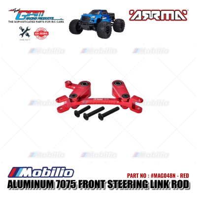 GPM Part #MAG048N Alloy Steering Assembly Arrma Granite Big Rock Senton Vortexs Typhon 4X4 Buggy Monster Truck