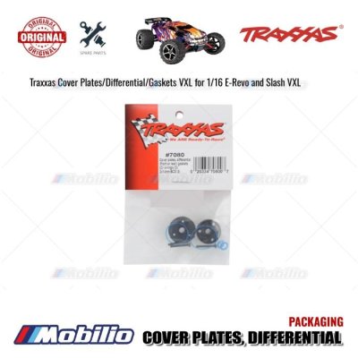 Traxxas Part #7080  Cover Plates Differential (front or rear)/ gaskets (2)/ O-rings (2)/ 2x14mm BCS (3) for RC 1/16 E-Revo 1/16 Slash 1/16 Summit Traxxas Part #7080  Cover Plates Differential (front or rear)/ gaskets (2)/ O-rings (2)/ 2x14mm BCS (3) for RC 1/16 E-Revo 1/16 Slash 1/16 Summit