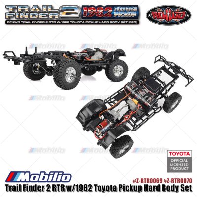 RC4WD Trail Finder 2 RTR w/1982 Toyota Pickup Hard Body Set RC Crawler Adventure #Z-RTR0069 #Z-RTR0070