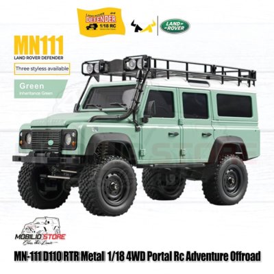 MN111 D110 RTR Metal 1/18 4WD Portal RC Adventure Offroad Mini Crawler