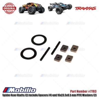 Traxxas #7783 Spider Gear Shaft and Spacers for X-Maxx XRT Monster Truck
