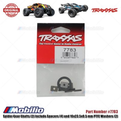 Traxxas #7783 Spider Gear Shaft and Spacers for X-Maxx XRT Monster Truck