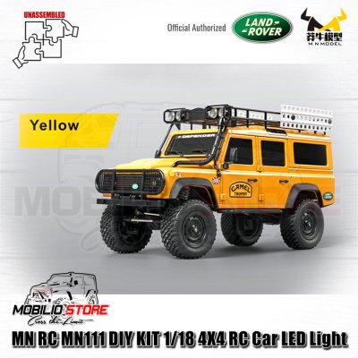 RC MN111 DIY KIT 1/18 4X4 RC Car LED Light Rock Crawler Off-Road Truck