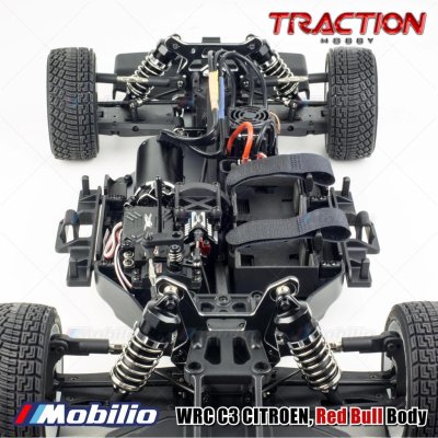 Traction Hobby WRC C3 Citroen Red Bull Brusless Power RC Electric Remote Control Model Car Rally RTR