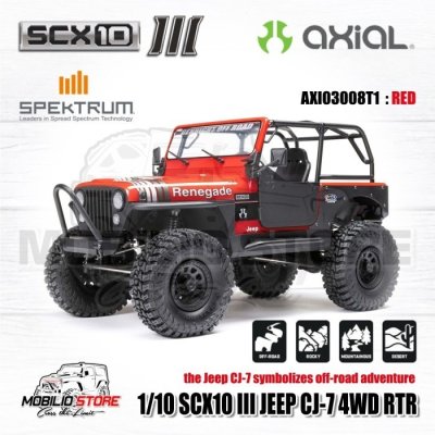 Axial SCX10 III JEEP CJ-7 1/10 Ready To Run RC Crawler Adventure RTR