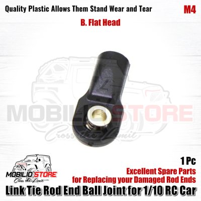 Link Tie Rod End Head Ball Joint M4 for Traxxas Axial RC 1/10 RC Car