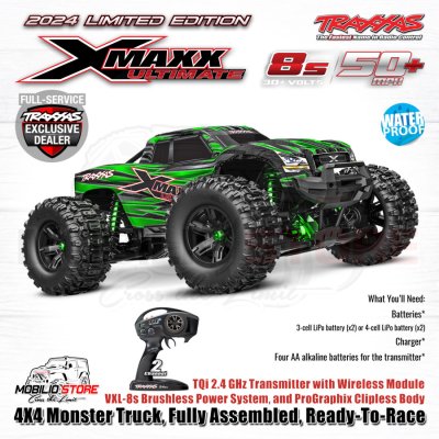 Traxxas 77097-4 X-Maxx XMaxx Ultimate 4X4 Brushless Monster Truck TQI RTR Clipless