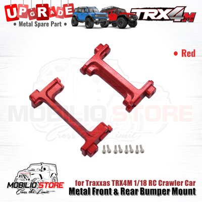 Upgrade Parts - Metal Front Rear Bumper Mounts for 1/18 Traxxas TRX4M