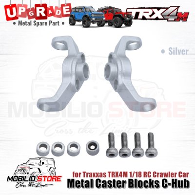 Upgrade Part - Metal Caster Blocks C-Hub for 1/18 RC Car Traxxas TRX4M