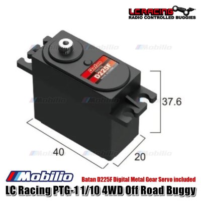 LC Racing PTG-1 1/10 4WD Off Road Buggy Chassis Assembled LC Racing #PTG-1H, PTG-1HBU, PTG-1HRD