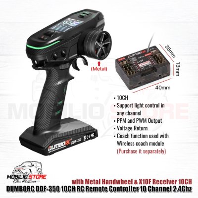 DumboRC DDF-350 10CH Remote Controller 10 Channel 2.4Ghz Transmitter