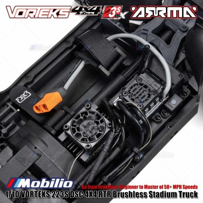 Arrma 1/10 VORTEKS 223S DSC 4X4 RTR Brushless Stadium Truck RTR #ARA4305V4 Remote Control