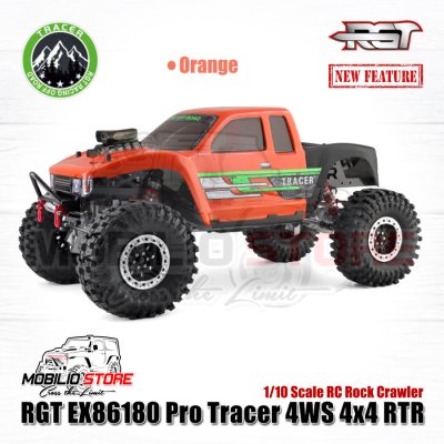 RGT EX86180 Pro Tracer 4WS 4x4 RTR 110 Scale RC Rock Crawler Off-Road