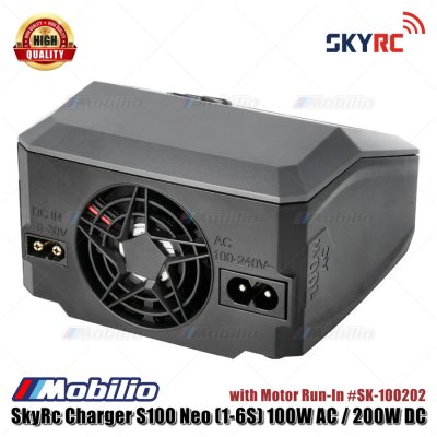 SkyRc Charger S100 Neo (1-6S) 100W AC / 200W DC with Motor Run-In #SK-100202