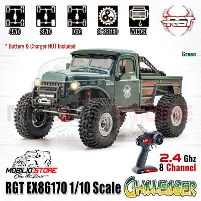 RGT EX86170 Challenger 1/10 Scale 2.4G 2-Speed FWD/4WD RC Car Crawler