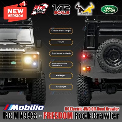 RC MN99s Freedom 1:12 Rock Crawler 4x4 Waterproof Full Propo Realistic