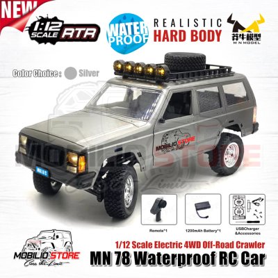 RC MN78 Waterproof Jeep Cherokee 213 1/12 Scale 4WD Crawler Car RTR RC MN78 Waterproof Jeep Cherokee 213 1/12 Scale 4WD Crawler Car RTR
