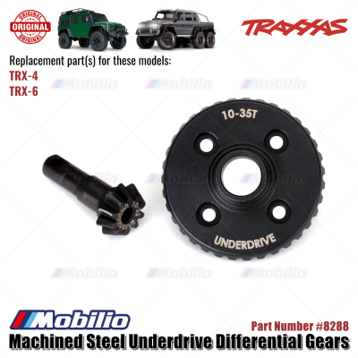Traxxas Part #8288 Machined Steel Underdrive Differential Gears for RC TRX-4 TRX-6 Crawler Adventure