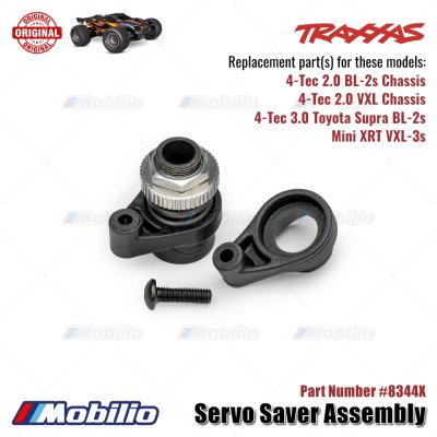 Traxxas Part #8344X Servo Saver Assembly RC Mini XRT VXL-3S 4-Tec Chassis