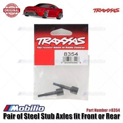 Traxxas Part #8354 Pair of Steel Stub Axles fit Front or Rear for 4-Tec Drift Ford Mustang