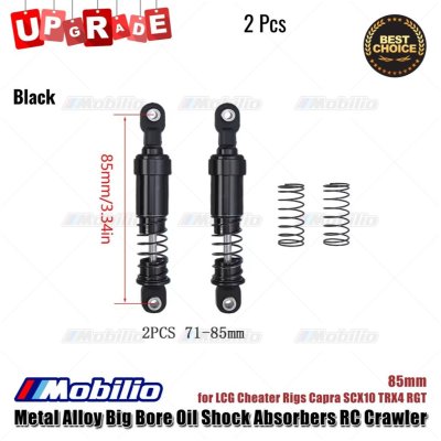 Metal Big Bore Oil Shock Absorbers 1/10 RC Crawler LCG Cheater Rigs Capra SCX10 TRX4 RGT