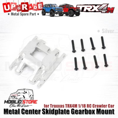 Upgrade Part Metal Center Skidplate Gearbox Mount for Traxxas TRX4M