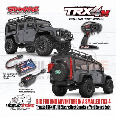 Traxxas TRX-4M 1/18 Electric Mini Crawler with Land Rover Defender Body