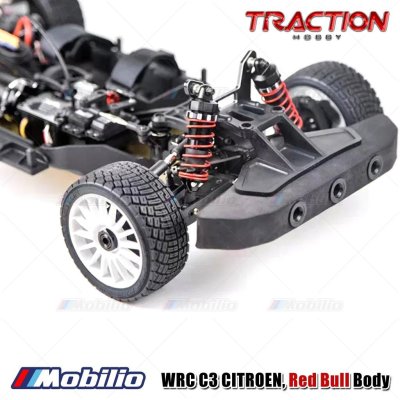Traction Hobby WRC C3 Citroen Red Bull Brusless Power RC Electric Remote Control Model Car Rally RTR