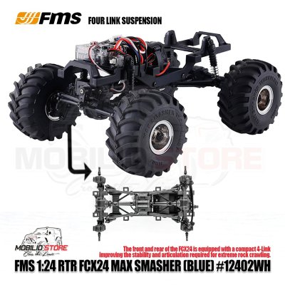 FMS Max Smasher FCX24 Chassis 1/24 Scale RTR Small Monster Truck RC