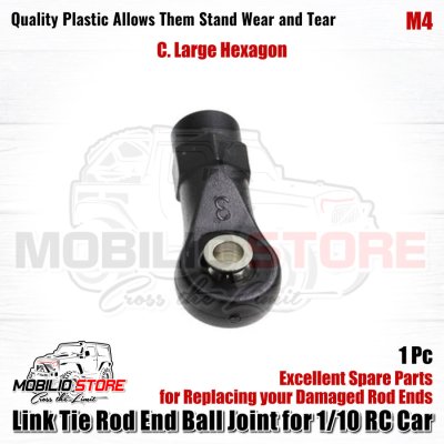 Link Tie Rod End Head Ball Joint M4 for Traxxas Axial RC 1/10 RC Car